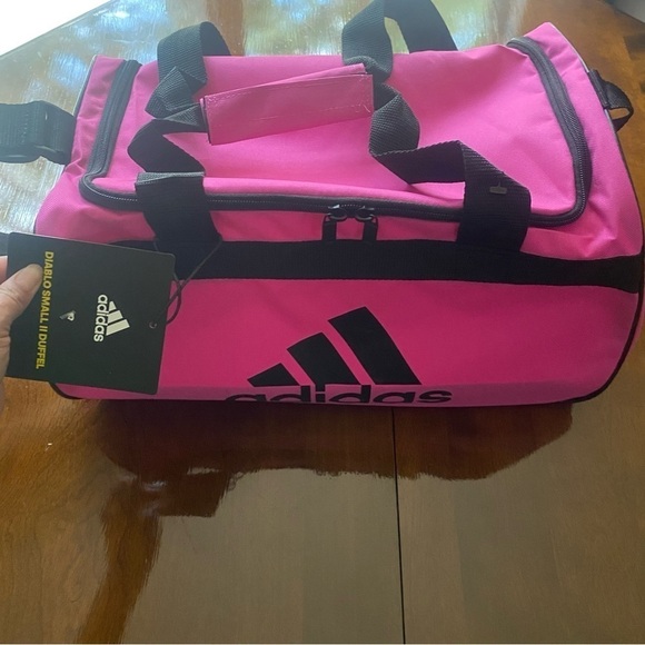 ADIDAS DIABLO SMALL DUFFEL Gym Bag adjustable shoulder strap padded haul handle - Picture 12 of 13